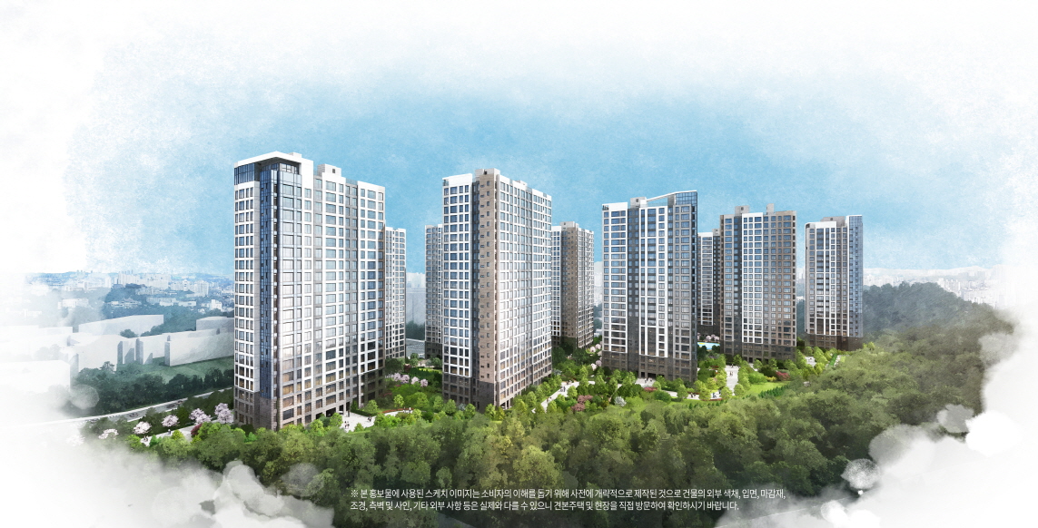 첨단 제일풍경채 파크원 투시도. 출처=제일건설