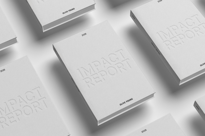 CJ올리브영이 발간한 ‘2025 임팩트 리포트’ 표지 이미지. 사진=CJ올리브영