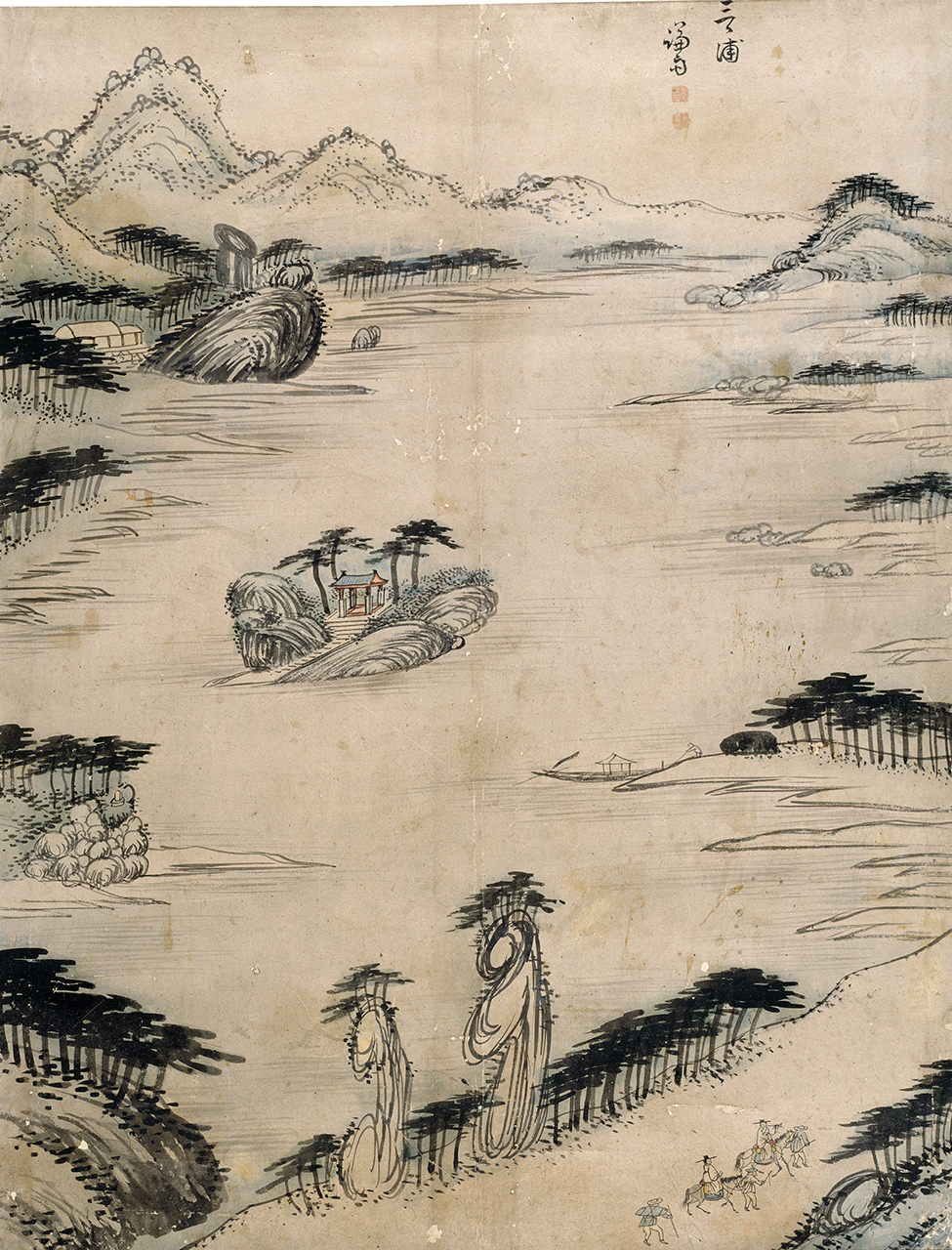 겸재 정선, ‘삼일포’. 사진제공=간송미술문화재단.
