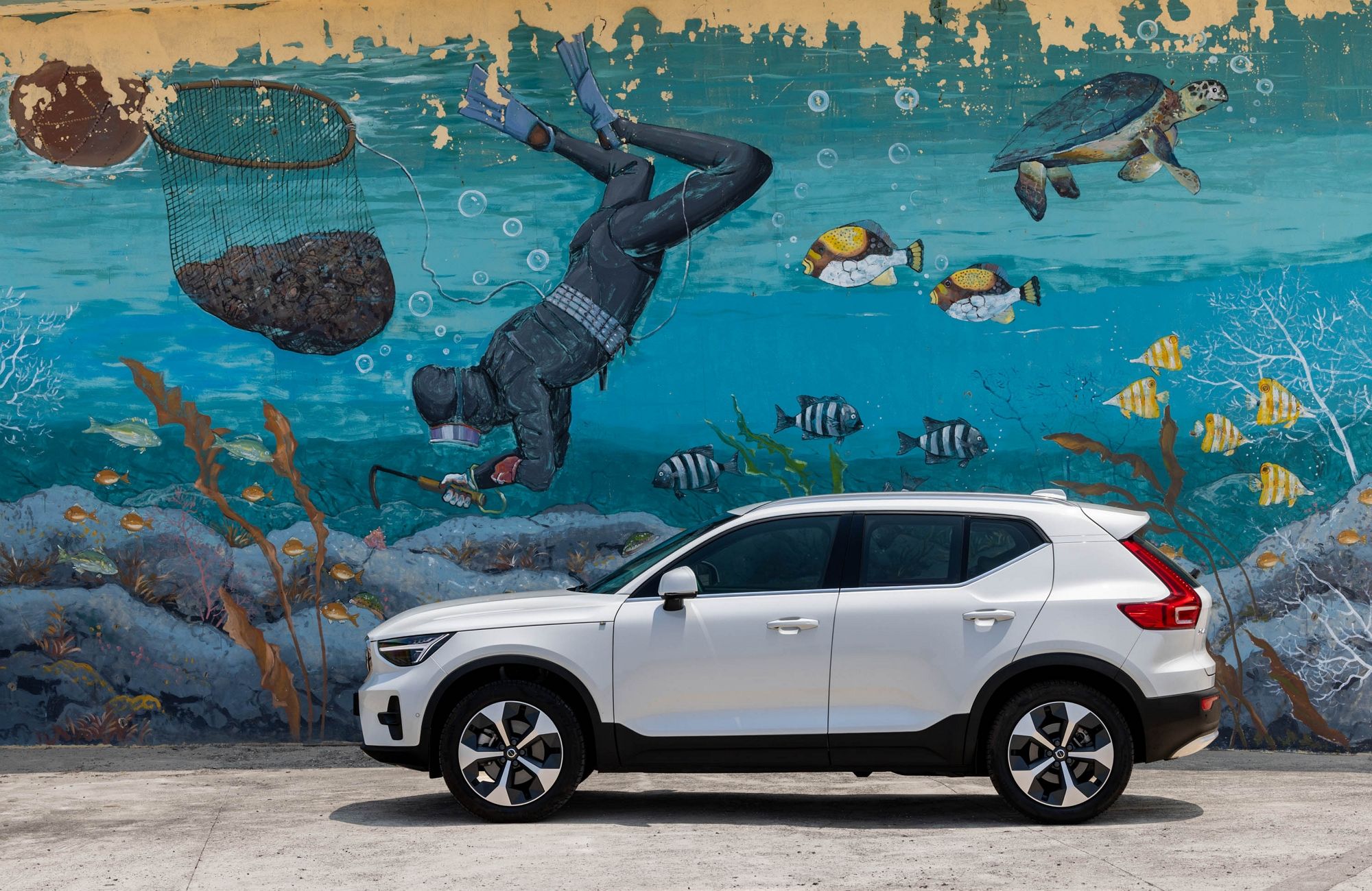 볼보자동차코리아가 쏘카 시승하기 서비스 공식 론칭을 기념하며 제공하는 XC40 차량. 사진=볼보자동차코리아