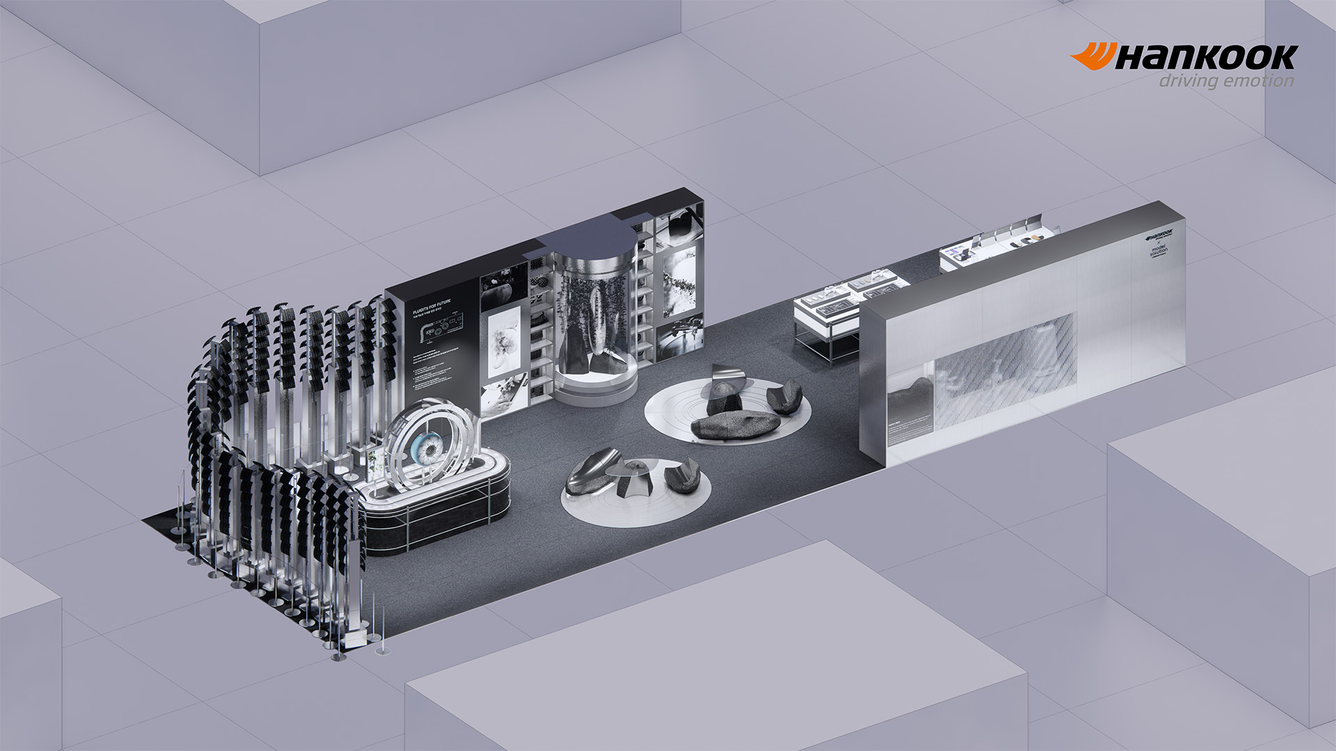 제24회 서울디자인페스티벌에 참가하는 한국타이어 부스 조감도. 사진=한국타이어