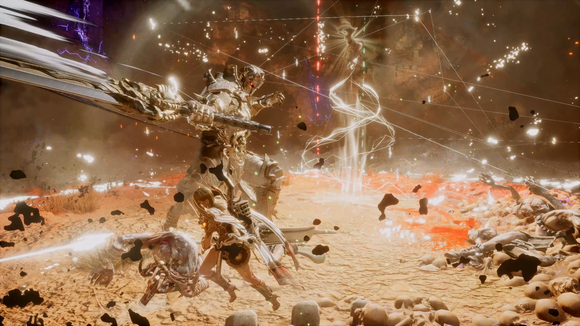 보스 '타락한 도미니온' 전투 장면. 사진=인게임 갈무리