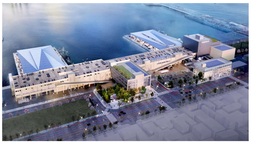 HJ중공업이 기술제안한 부산공동어시장 현대화사업 조감도. 출처=부산시