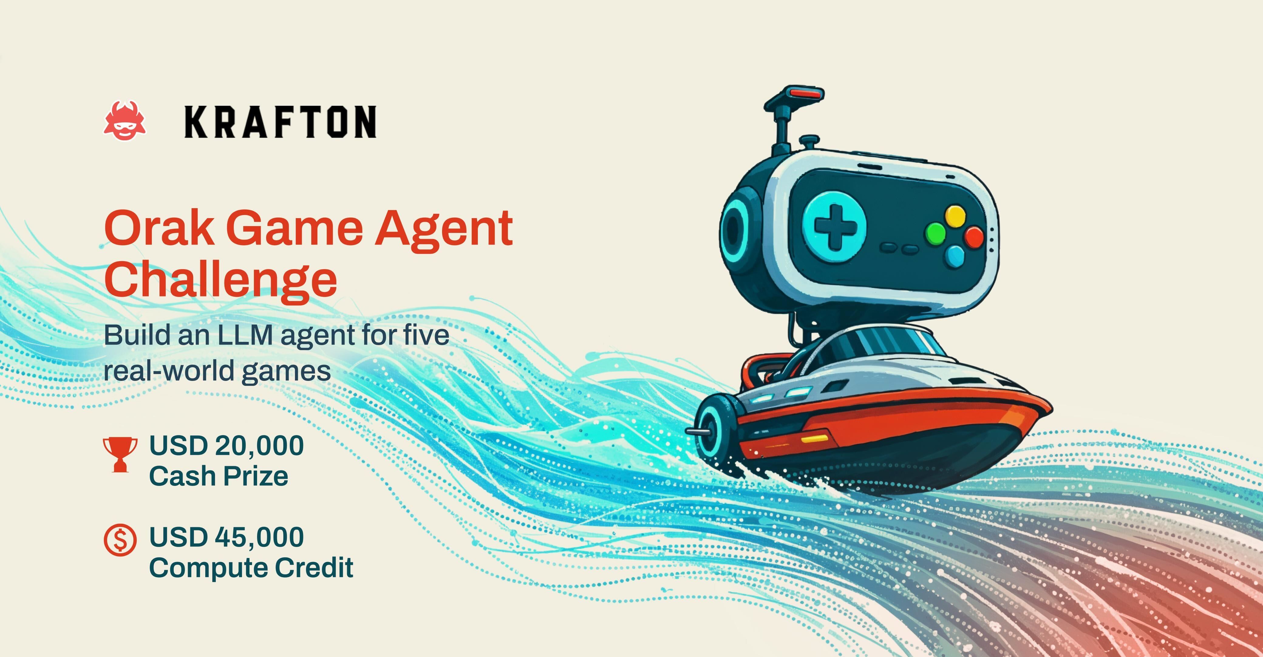 크래프톤, AI 게임 실력 평가 ‘Orak 챌린지’ 글로벌 개최. 사진=크래프톤