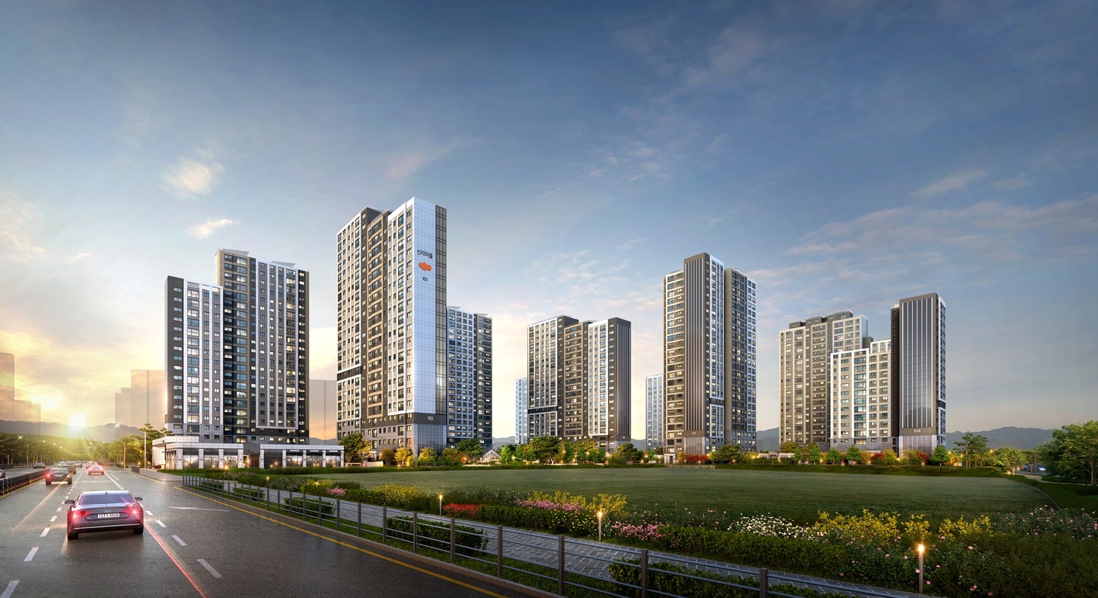 'e편한세상 내포 에듀플라츠' 투시도. 사진=DL이앤씨