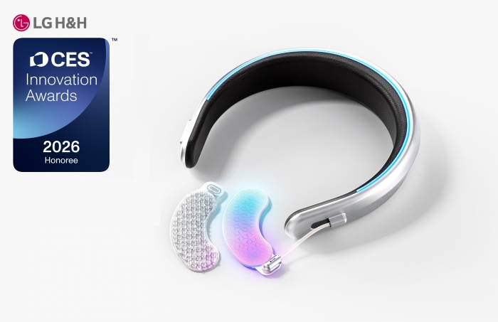 LG생활건강이 웨어러블 뷰티 디바이스로 CES 2026 혁신상을 수상했다. 사진=LG생활건강