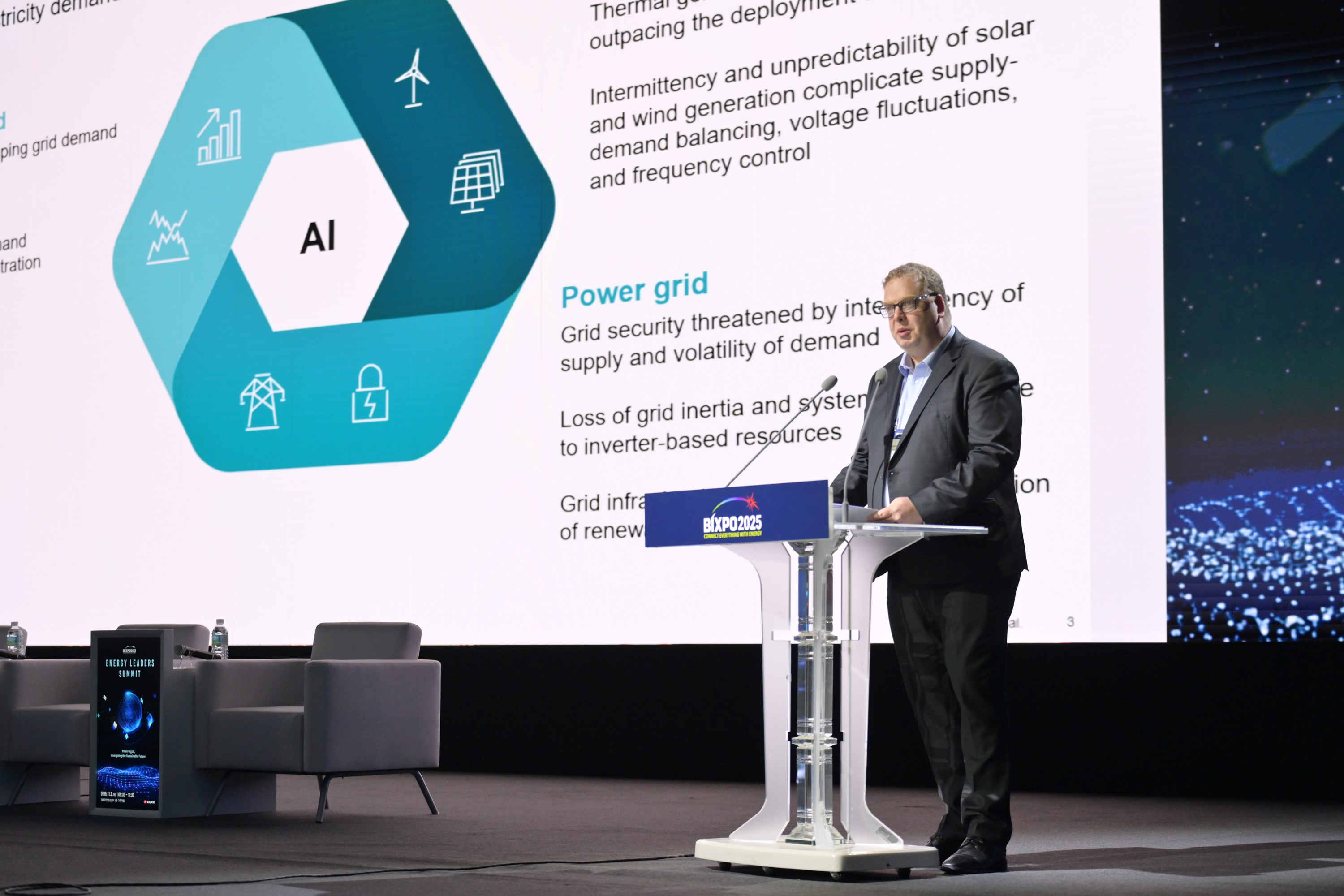 BIXPO 2025서 열린 에너지 리더스 서밋. 사진=한국전력