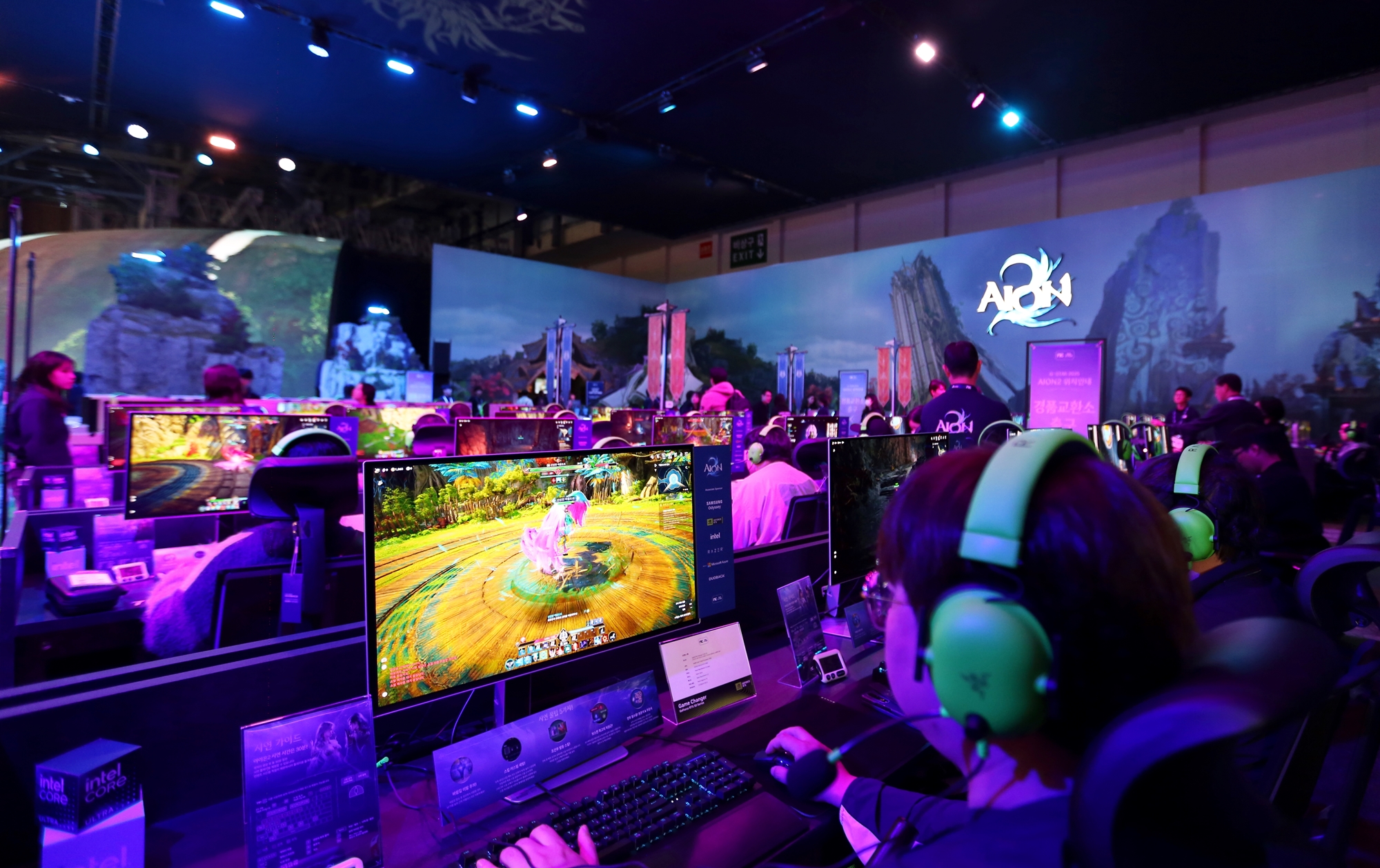 지스타 시연 부스. 사진=엔씨