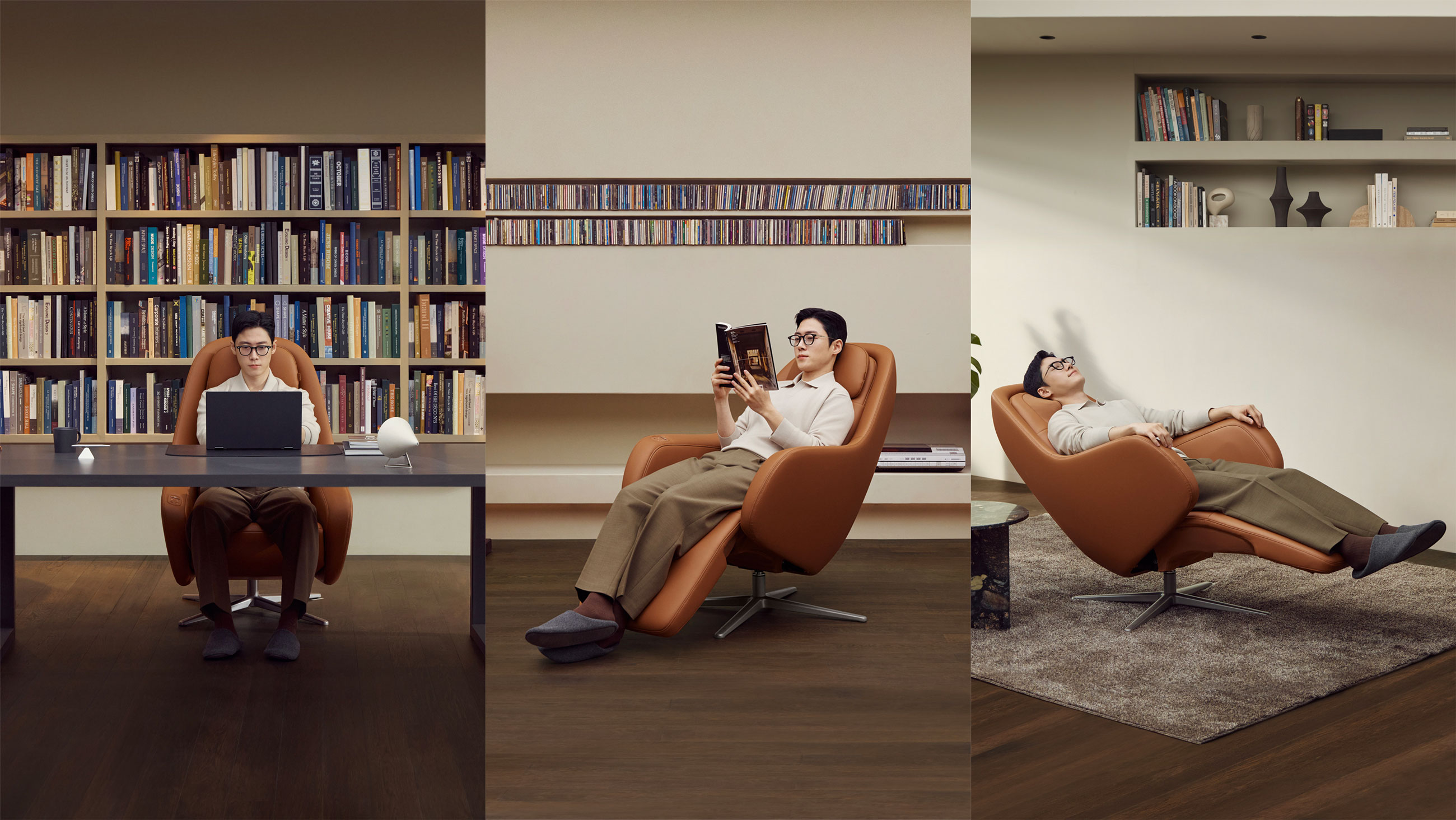 코웨이 비렉스 트리플체어. 사진=코웨이