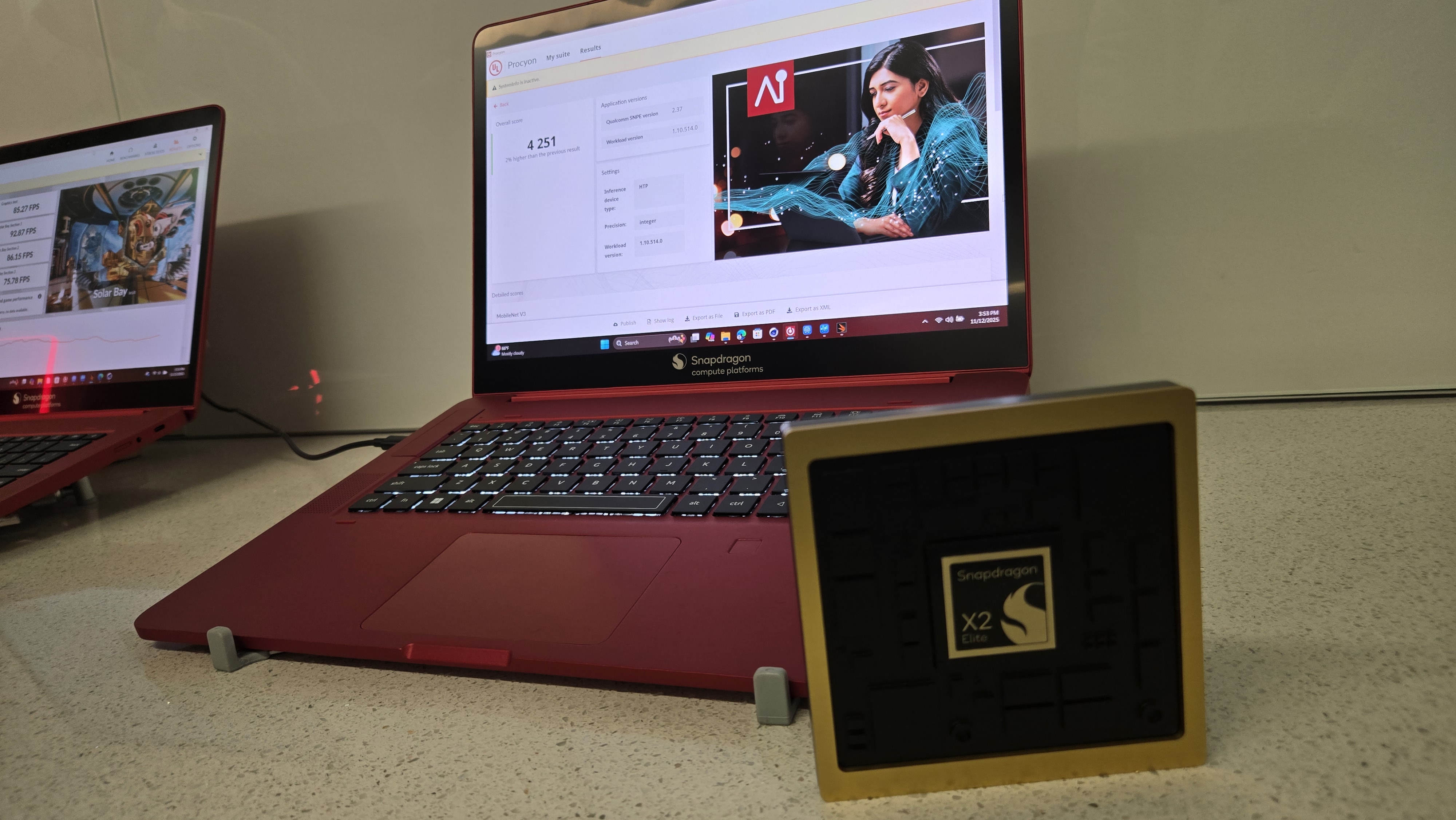 x2가 탑재된 노트북. 사진=최진홍 기자