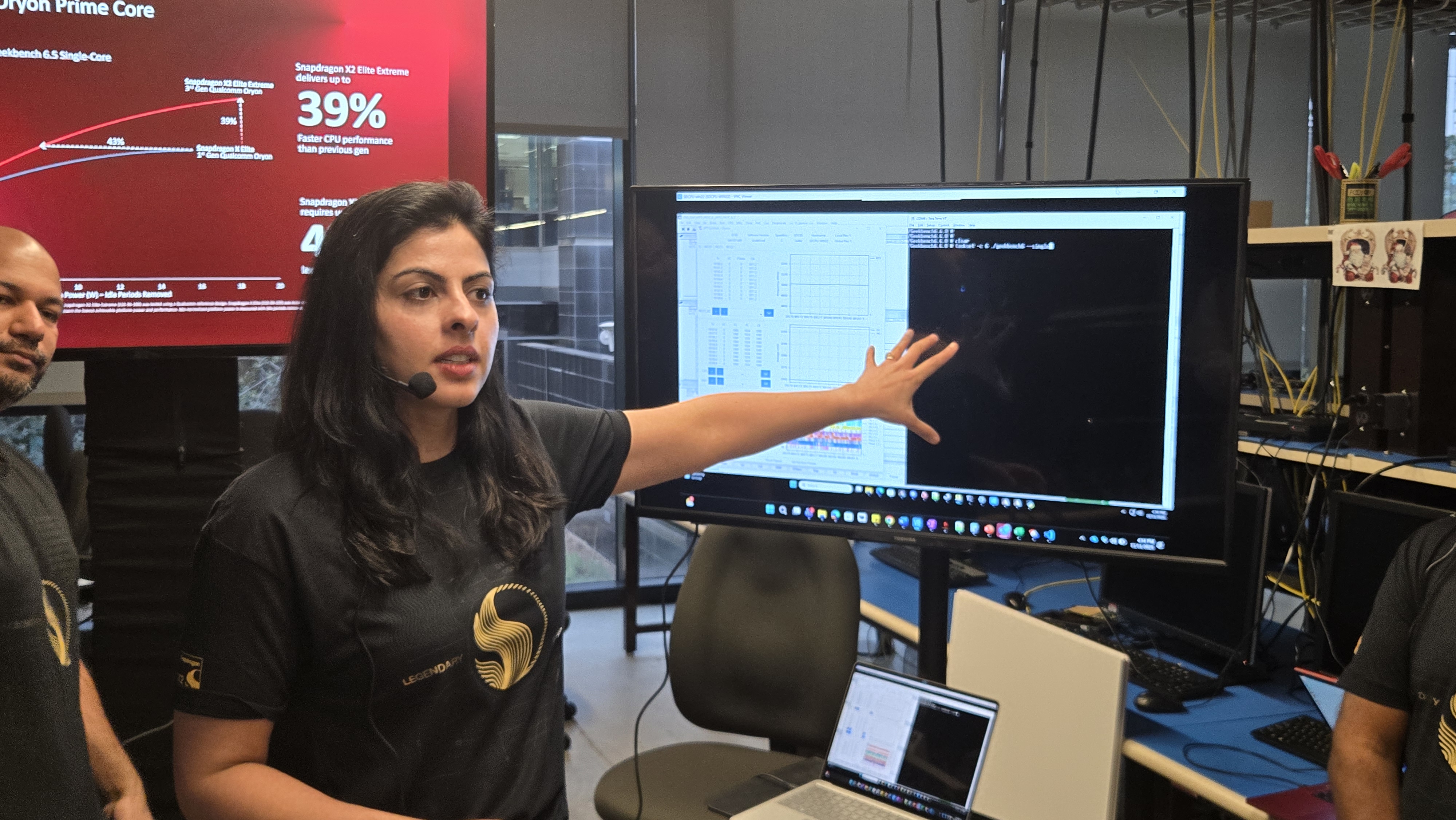 스냅드래곤X2 성능이 공개되고 있다. 사진=최진홍 기자