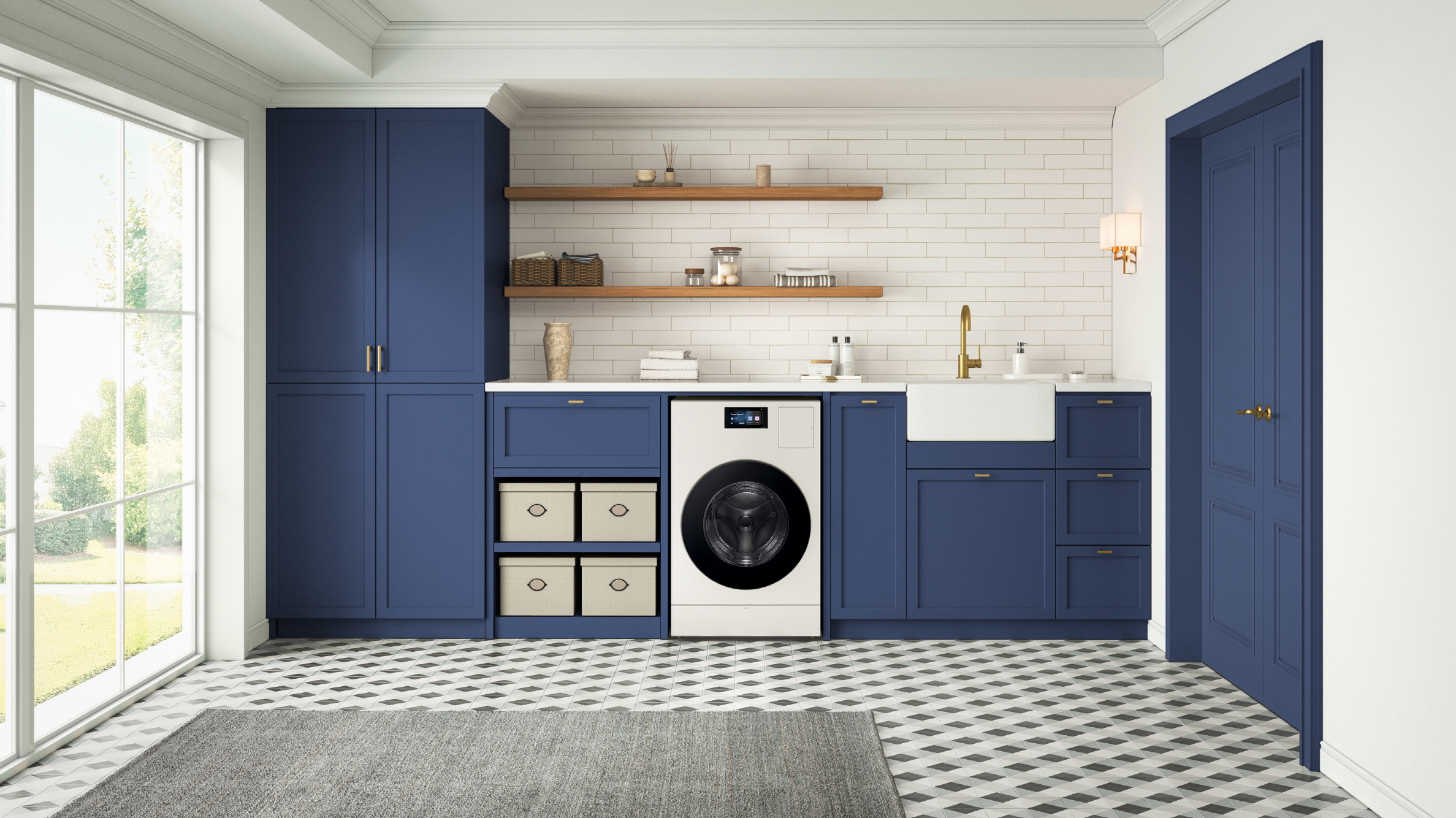 미국 주택 구조에 특화된 벤트 타입 '비스포크 AI 콤보' 세탁건조기가 미국 가전 전문매체 '굿하우스키핑'으로부터 자체 품질 테스트를 통과한 우수 제품으로 소개됐다. 사진=삼성전자