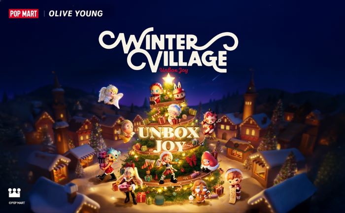 CJ올리브영이 12월 한 달간 올리브영N 성수에서 운영하는 ‘2025 올리브영 어워즈 X 팝마트’ 팝업스토어 대표 이미지. 사진=CJ올리브영