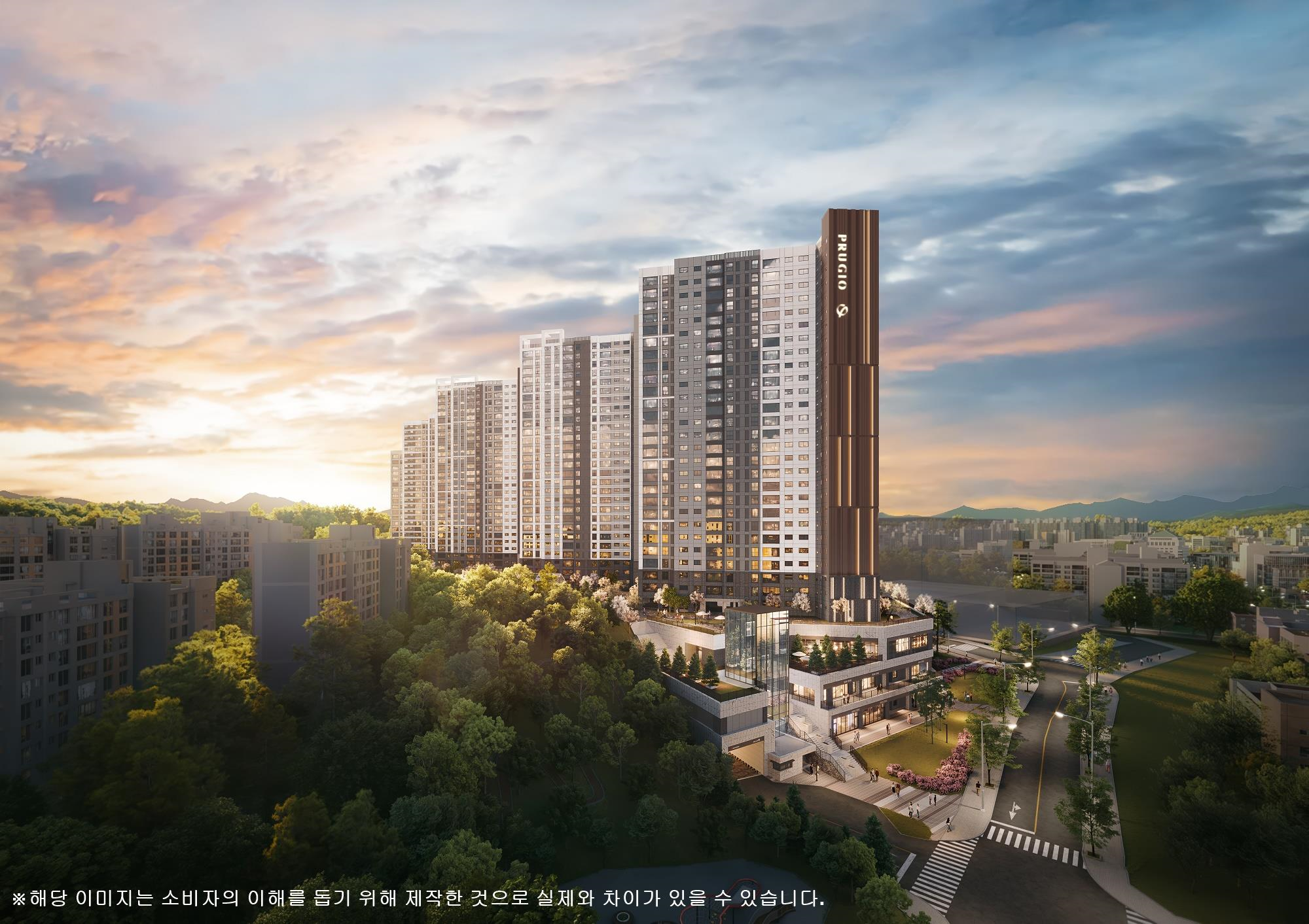 탑석 푸르지오 파크7 석경 투시도. 사진=대우건설