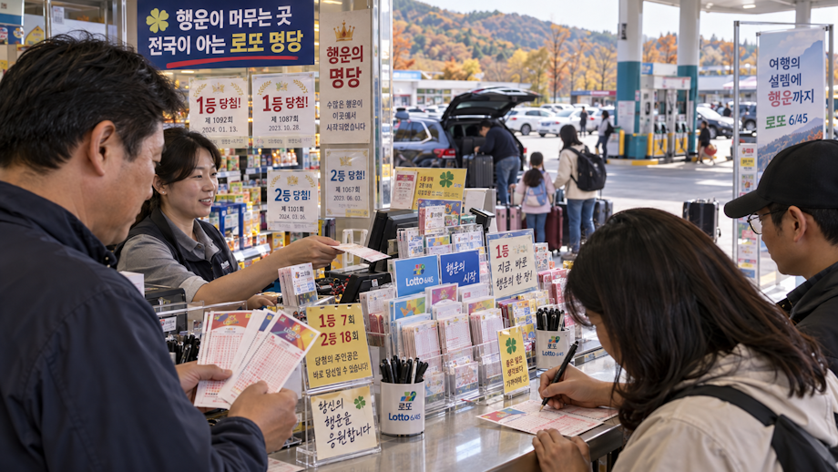 ** 추석 귀성길 로또 1등 명당! 휴게소·주유소에서 대박 꿈을 잡으세요 (필수 확인 19곳)
**