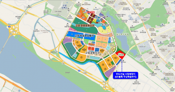 반도건설 사업예정지 고양 장항지구 위치도. 출처=반도건설 제공.
