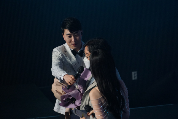 박용현 넷게임즈 대표가 2020 대한민국 게임대상 시상식에서 발언하고 있다. 출처=전현수 기자