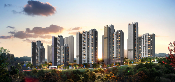 '한화 포레나 수원장안' 투시도 사진=한화건설