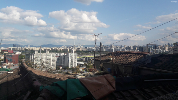 한남뉴타운에서 바라본 한강. 사진=이코노믹리뷰 우주성 기자