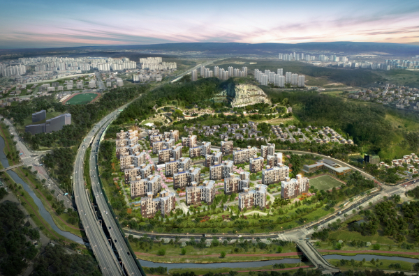 양주 옥정 the 1 파크빌리지 조감도  사진=라인건설