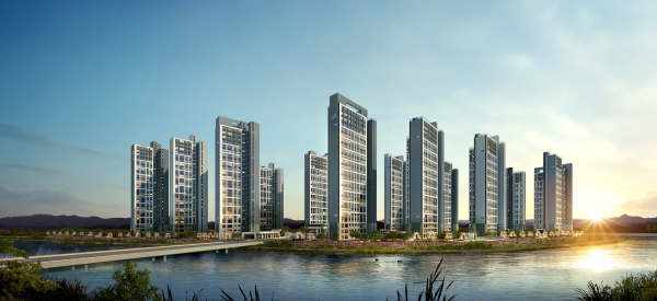 검단신도시 우리민 파크뷰 전체 투시도. 제공=우미