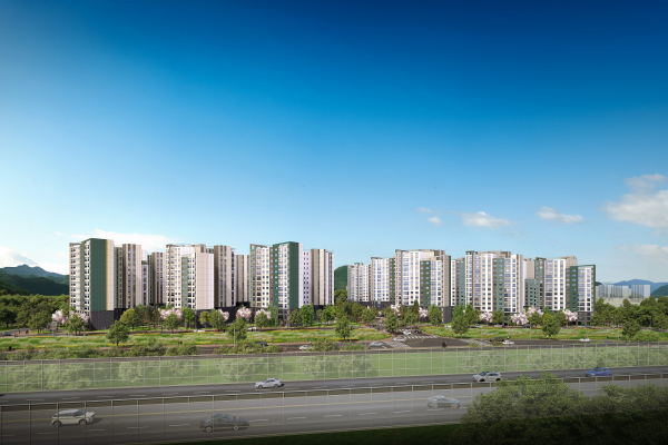 용계역 푸르지오 아츠베르 투시도. 출처=대우건설 제공