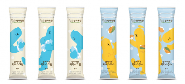 상하목장,얼려먹는 아이스크림·아이스주스 2종