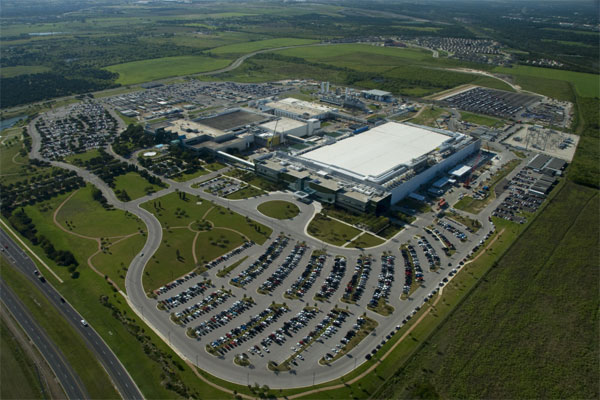 삼성전자의 새로운 파운드리 라인 조성의 유력한 부지로 거론되는 텍사스 주 오스틴 공장. 출처= 삼성전자