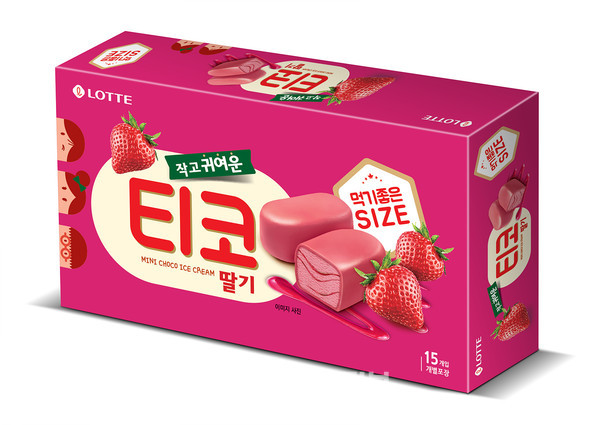 롯데제과, '티코' 딸기맛