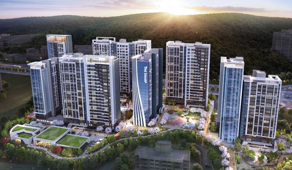 용인 광교상현현대 아파트 조감도. 출처=포스코건설 제공