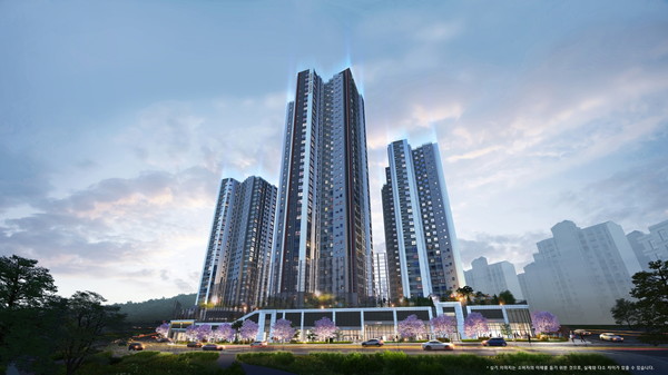 수지구청역 롯데캐슬 하이브 엘 투시도 사진=롯데건설