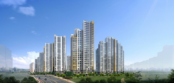 베르몬트 광명 투시도  사진=대우건설, 롯데건설, 현대엔지니어링