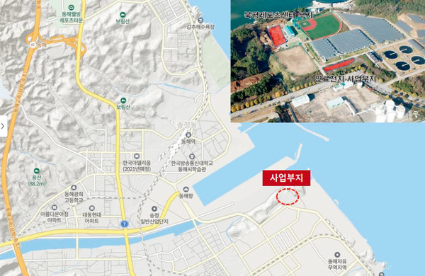 북평레포츠센터 연료전지 발전소 위치도 사진=SK에코플랜트