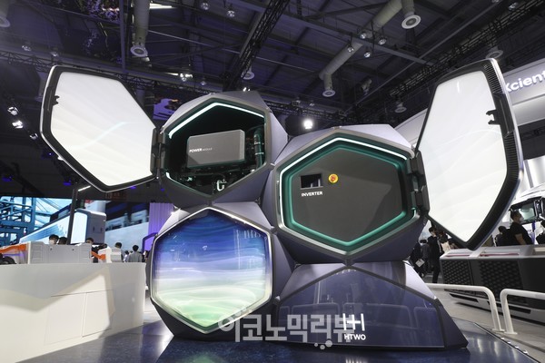 8일 고양시 킨텍스 2전시장에서 '2021 수소모빌리티쇼가 열리고 있다.사진=박재성 기자
