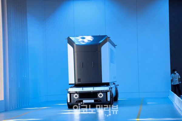 현대차 트레일러 드론 사진=박재성 기자