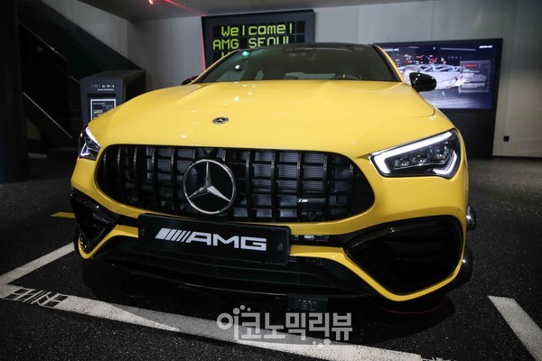 AMG 서울에서만 만나볼 수 있는 'AMG 서울 에디션' AMG CLA 45S 4M+. 사진=임형택기자