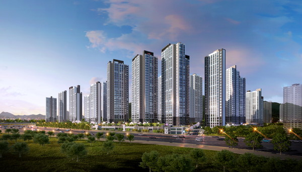 원주기업도시 EG the 1 3차 투시도  사진=동양건설산업