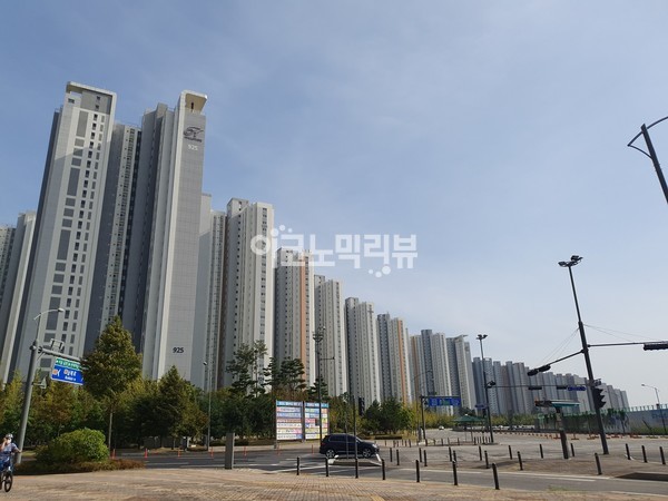 현대건설의 '힐스테이트 운정'. 사진=이코노믹리뷰 이소현 기자