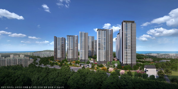 강릉 롯데캐슬 시그니처 투시도. 출처=롯데건설 제공