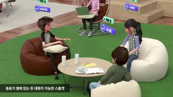 가상오피스 속 아바타의 모습. 출처=LG유플러스