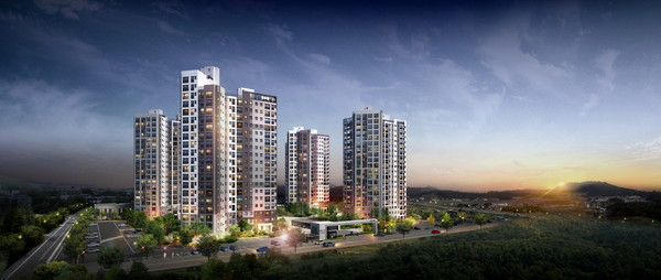 진천 금호어울림 센트럴파크 투시도  사진=금호건설