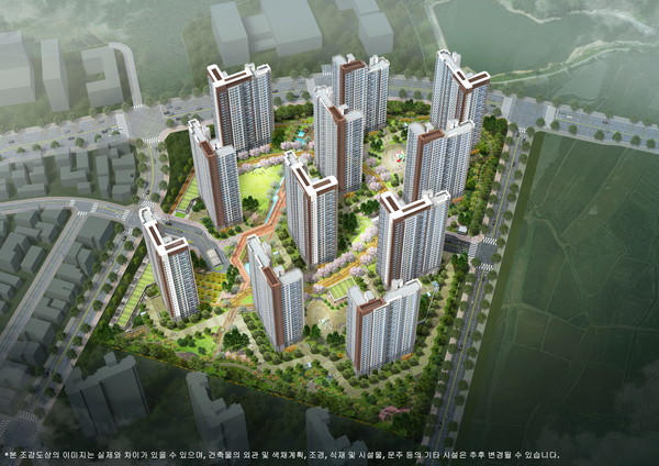 평택 화양 휴먼빌 퍼스트시티 조감도.