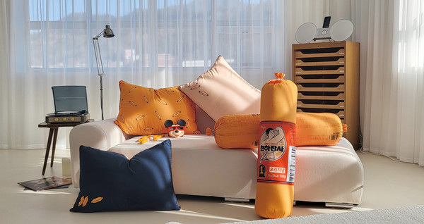 대구 1988 천하장사 소시지 침구 제품. 출처=한빛침장