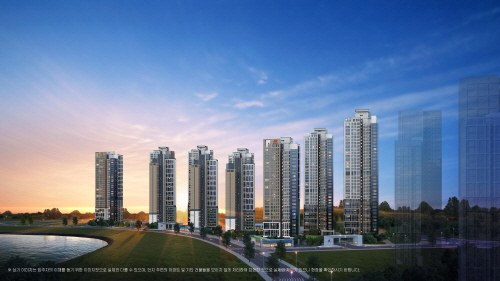 힐스테이트 레이크 송도 4차 투시도. 사진=현대건설