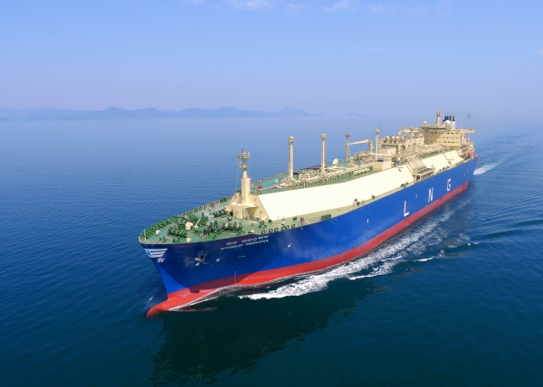 대우조선해양의 LNG운반선. 사진=대우조선해양