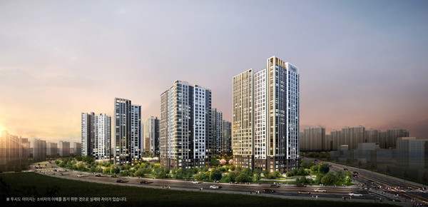 오송역 파라곤 센트럴시티3차 투시도  사진=동양건설산업