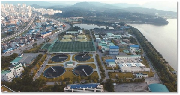 춘천 근화동에 위치한 현 춘천 하수처리장 전경. 사진=춘천시