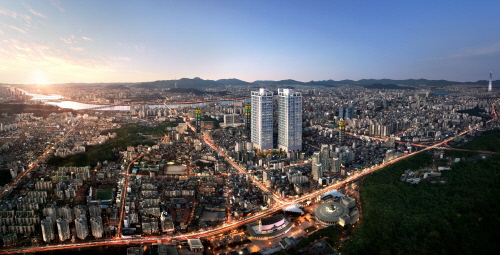 디오페라 서초 해링턴 타워 조감도  사진=효성중공업