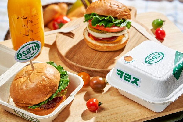 크라제 오리지널 버거 키트 연출컷. 사진=LF푸드