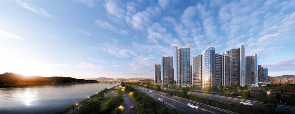 선사현대아파트 리모델링사업 투시도. 출처=롯데건설 제공